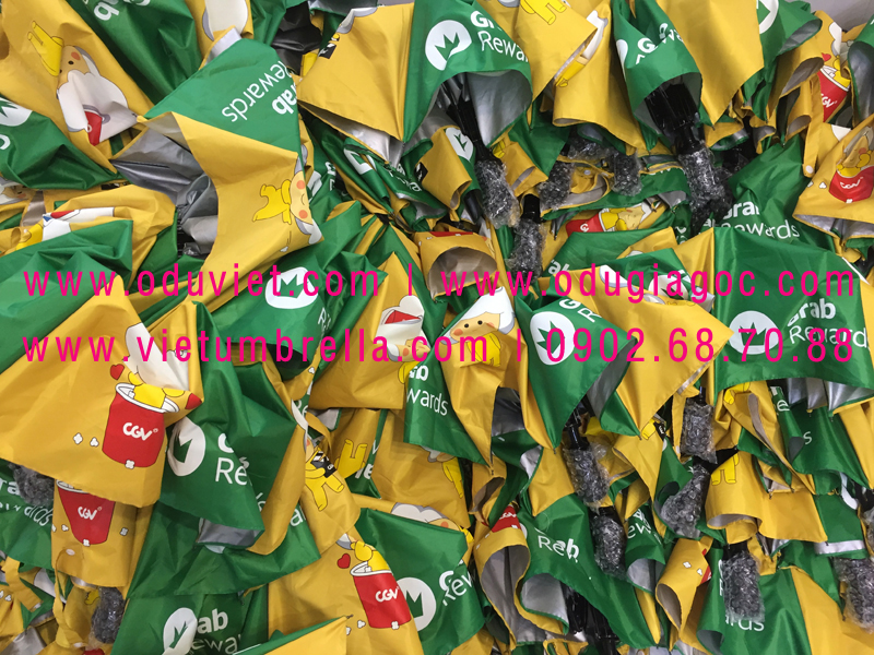 xưởng sản xuất ô dù cầm tay in logo quảng cáo